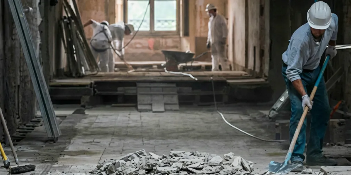 fire damage restoration professionals performing structural cleanup and restoration after a fire in Ogden, UT